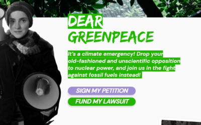 « Dear Greenpeace » : la campagne d’Ia Anstoot pour faire renoncer à l’antinucléarisme